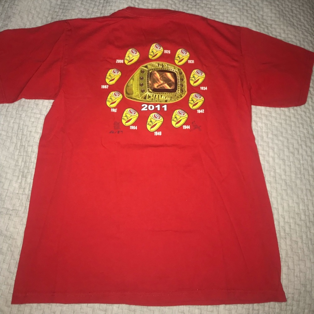St. Louis Cardinals “Got Rings” Tee by Majestic Size Medium